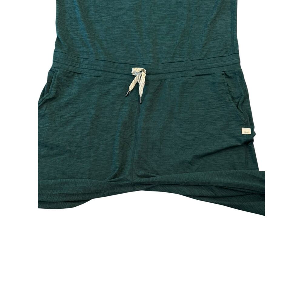 Vuori Lux Sleeveless Jumpsuit Jade Green Heather Racerback Adjustable Waist XL - Picture 5 of 12